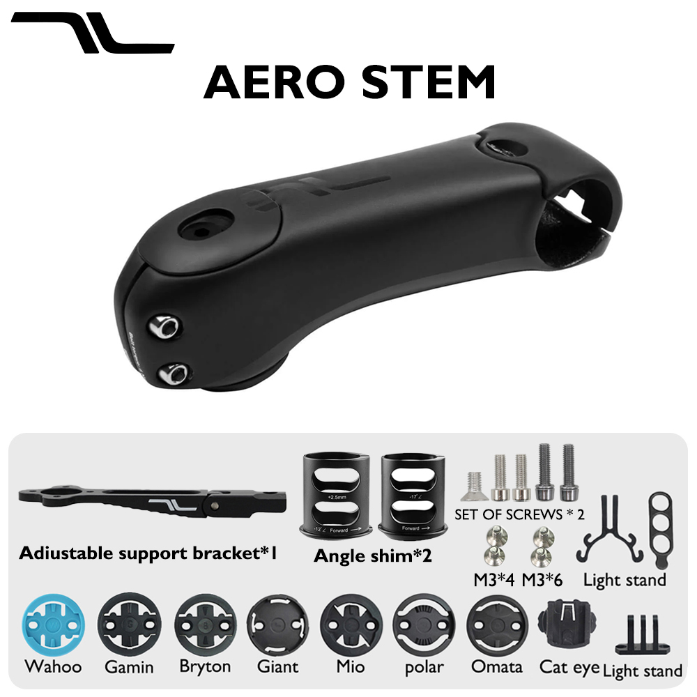 Edelweiss Stem Cell - AERO Road Stuurpen Carbon Aero Verstelbare