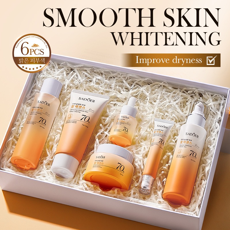 Luxury Skincare Kit - 70% Rijst Hydraterende Anti-Rimpel Huidverzorging 6