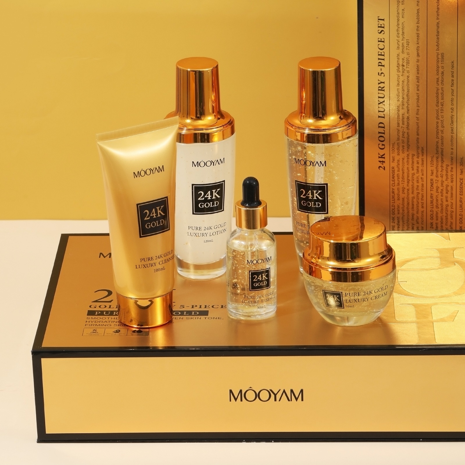 Luxury Skincare Kit - 24K Gold LUXE Hydraterende Anti-Rimpel Set