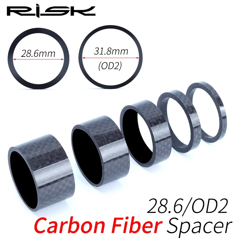 Edelweiss Stem Cell - RISICO 3K Koolstofvezel Fiets Voorvork Spacers