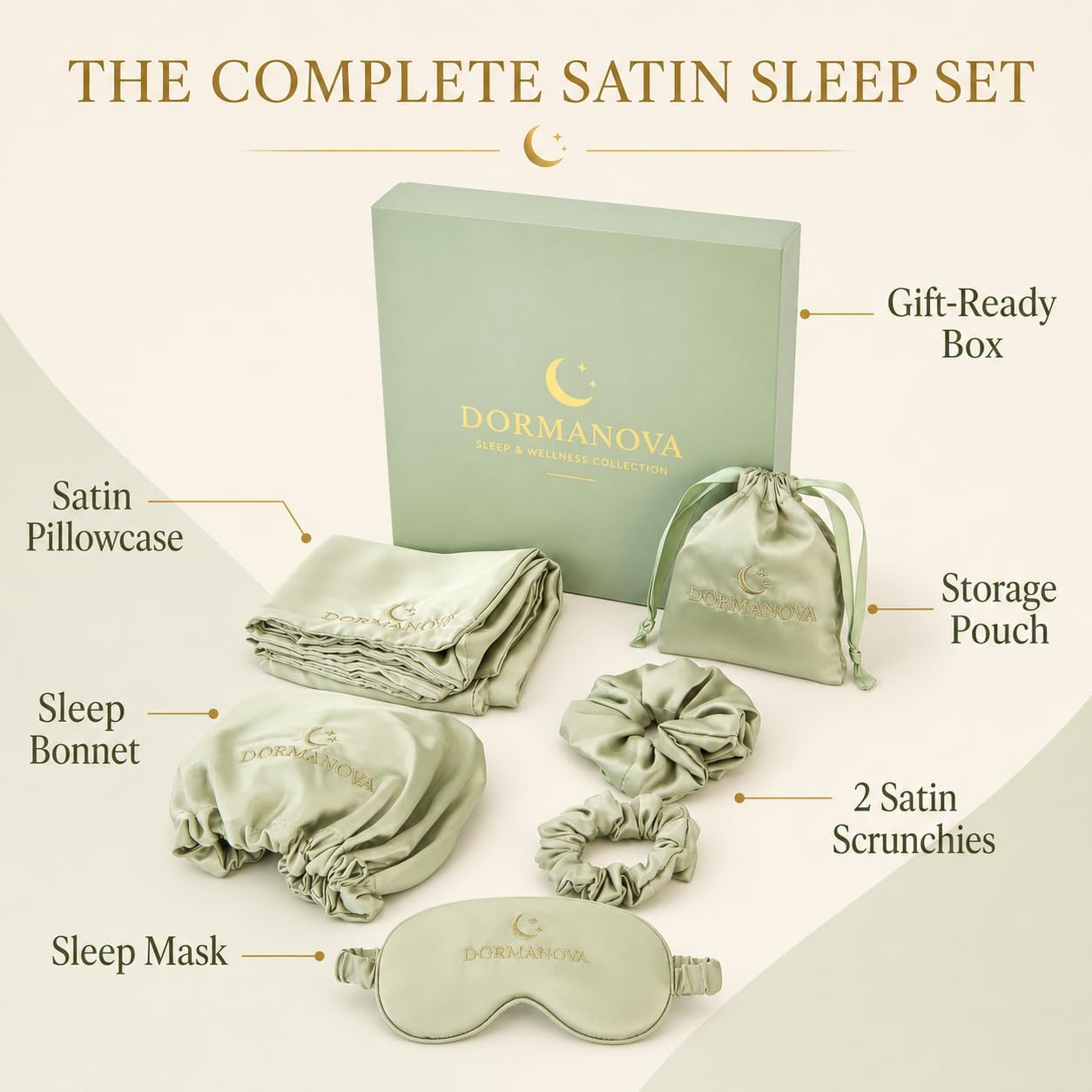 Luxe satijnen slaapset – satij - Luxury Skincare Gift Set recensie en prijs