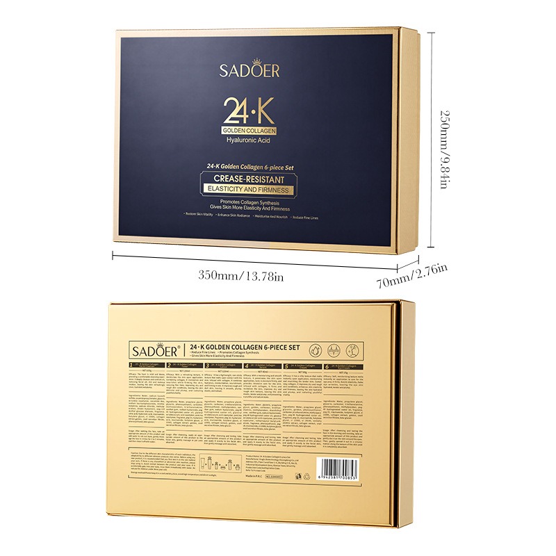24K Goud Collageen Proteïne Sk - Luxury Skincare Kit recensie en prijs
